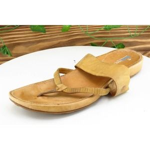 Timberland Earthkeepers Sz 10‎ M Brown Flip Flop Leather Women Sandals